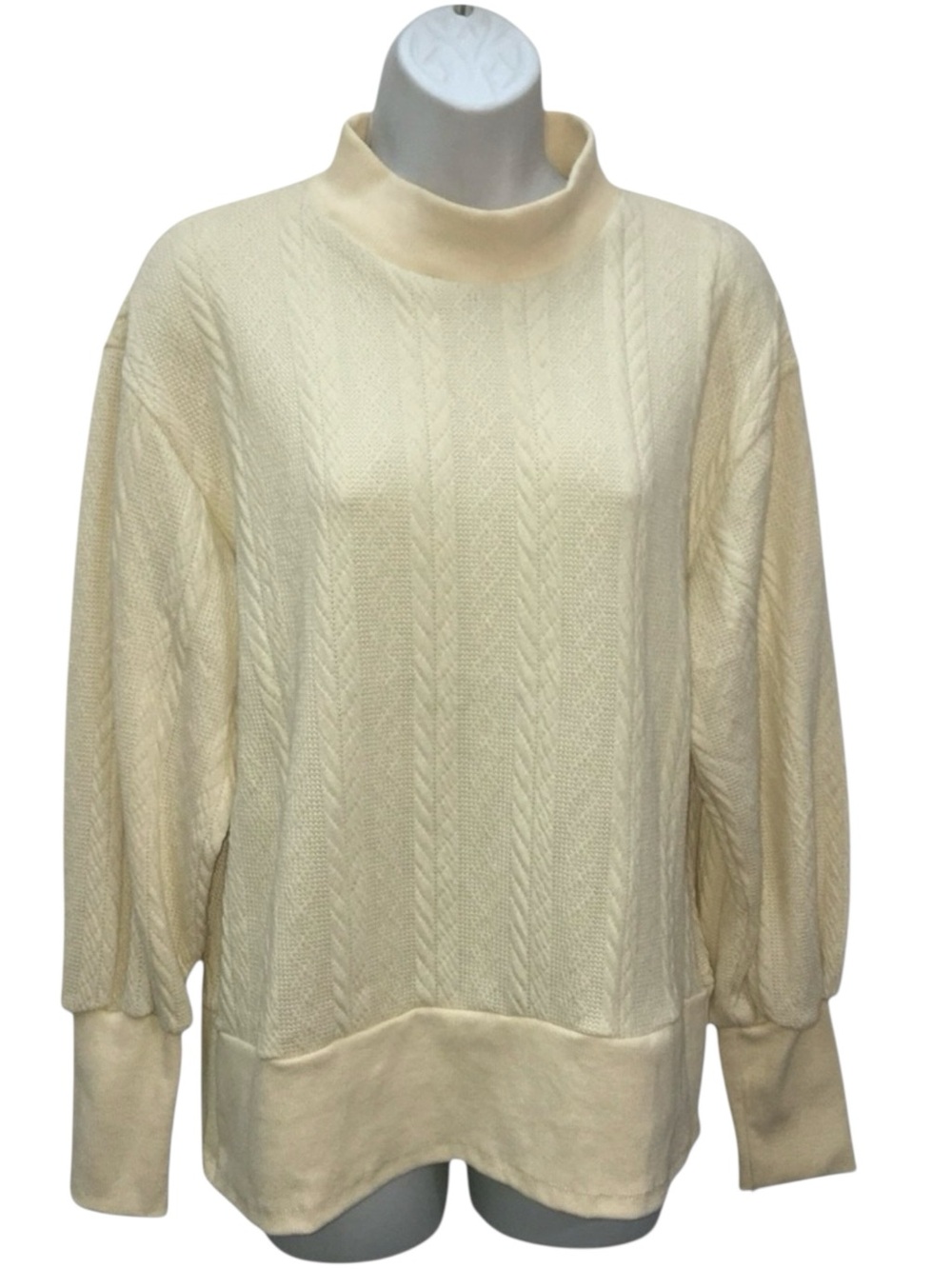 L Parker & Quinn Cream Ivory Sweater- Women’s Large NWT
